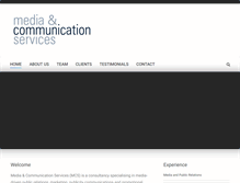 Tablet Screenshot of mediacomservices.com.au